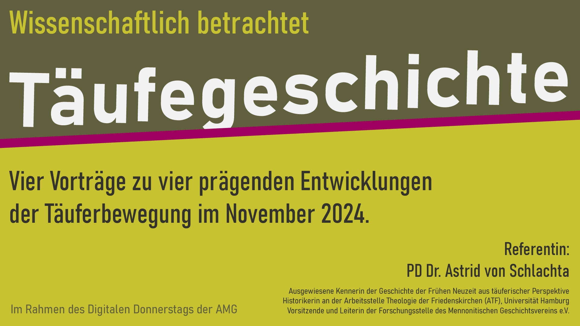 Täufergeschichte aus wissenschaftlicher Sicht