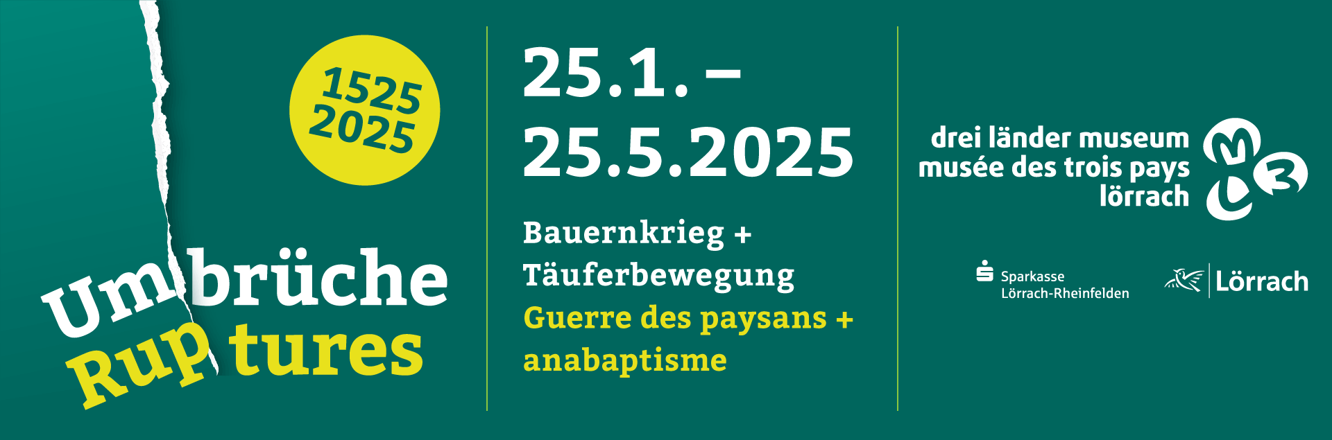 Sonderausstellung ‚Umbrüche 1525-2025. Bauernkrieg und Täuferbewegung