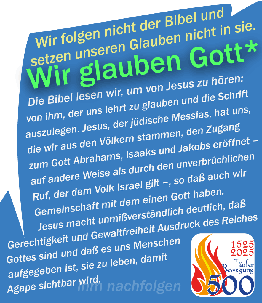Jesus Nachfolgen, nicht der Bibel!